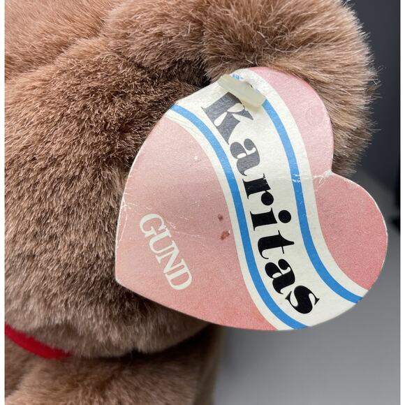 Vintage 1983 GUND Karitas Tender Teddy Plush 9” Brown Bear #2124 With Tags - Picture 12 of 14